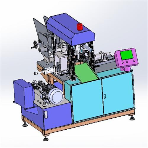 3d全自动管端成型机图纸e200非标自动化机械素材设计素材